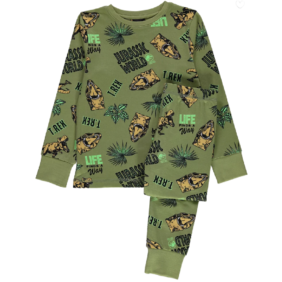 Jurassic World | Khaki Pyjamas | Little Gecko