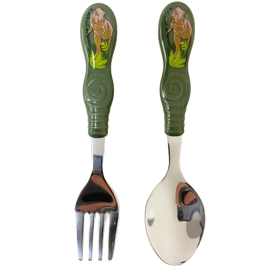 Jurassic World | 2 Piece Cutlery Set | Little Gecko