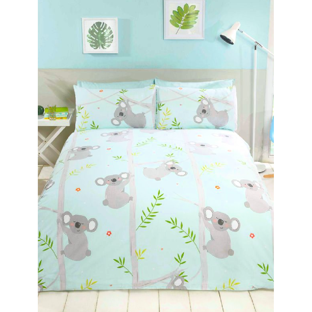 Koala Fun | Single Bed Quilt Cover Set | Little Gecko