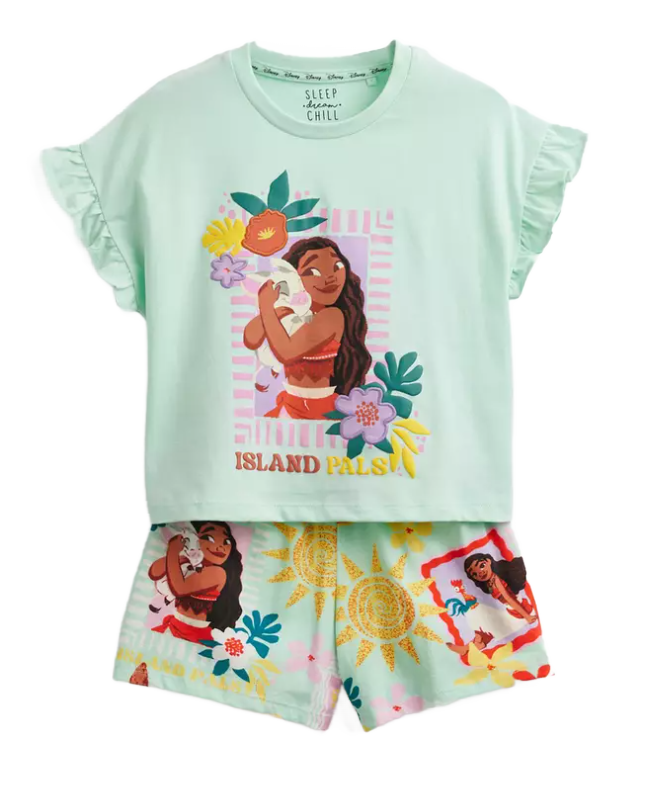 MOANA Mint Shortie Pyjama Set