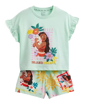 MOANA Mint Shortie Pyjama Set
