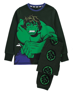 THE AVENGERS Dark Green Hulk Pyjama Set