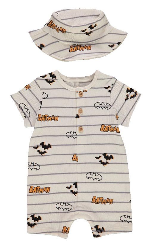 BATMAN Romper & Hat Set