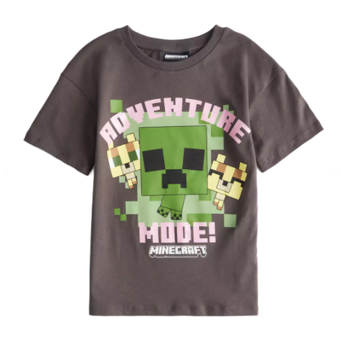 Minecraft | Adventure Mode Short Sleeve T-Shirt | Little Gecko