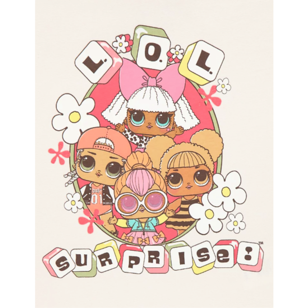 LOL Surprise | Cream Flowers Sweatshirt & Leggings Set | Little Gecko