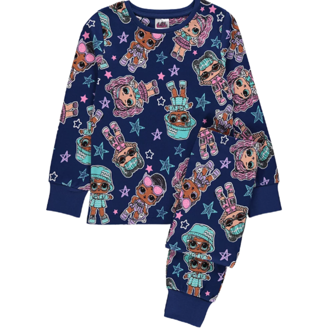 LOL Surprise | Navy All Over Print Pyjamas | Little Gecko