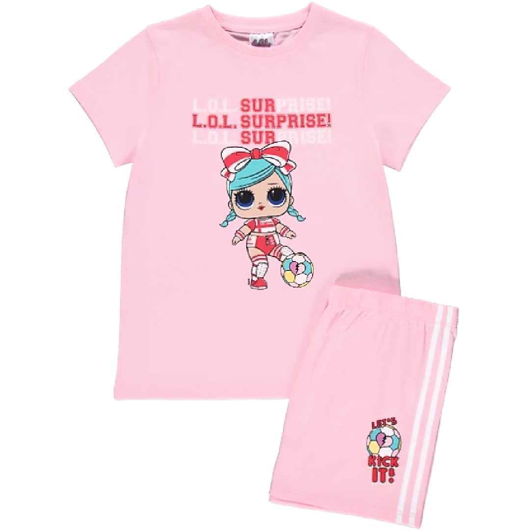 LOL Surprise | Pink Soccer Shortie Pyjamas | Little Gecko