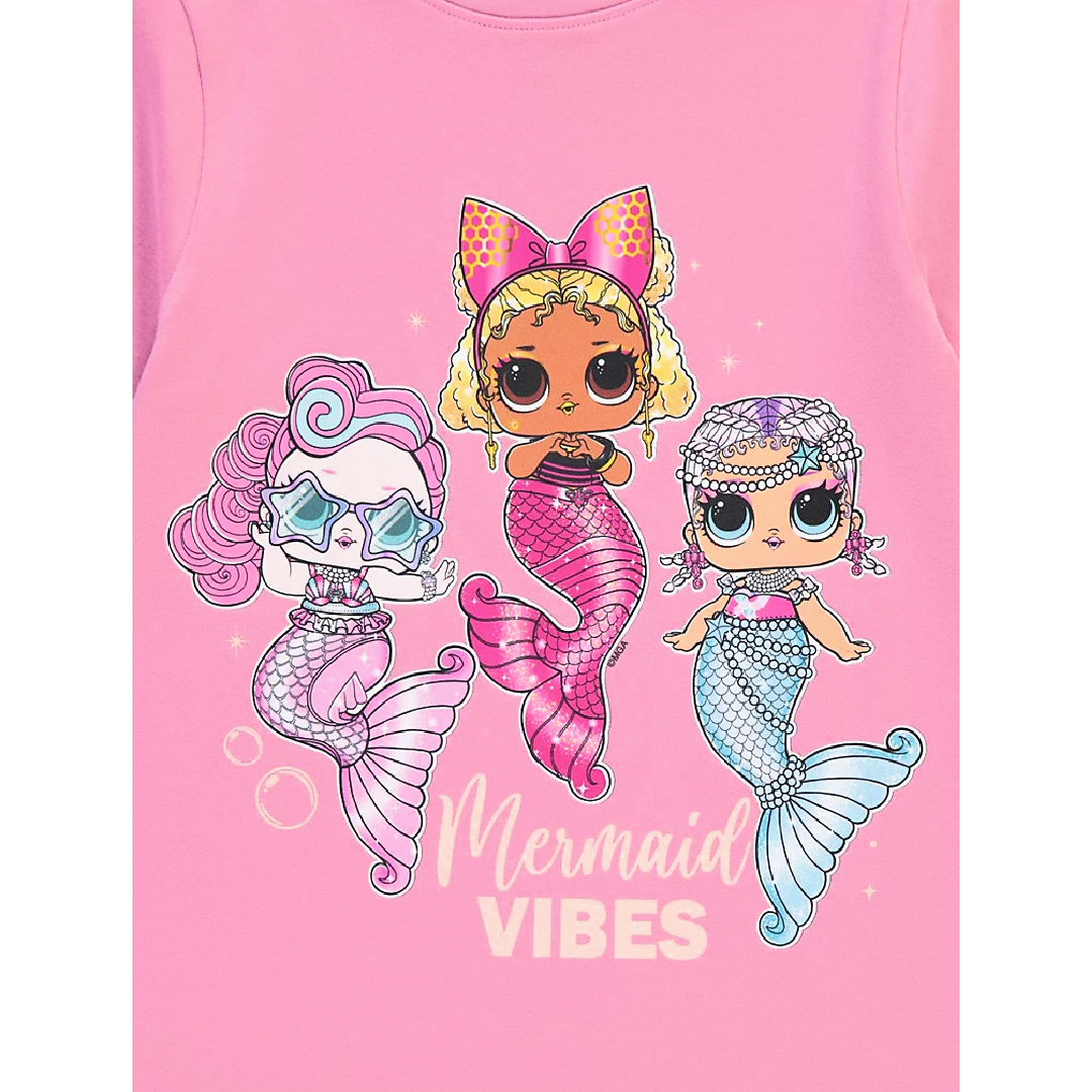 LOL Surprise | Pink Mermaid Shortie Pyjamas | Little Gecko