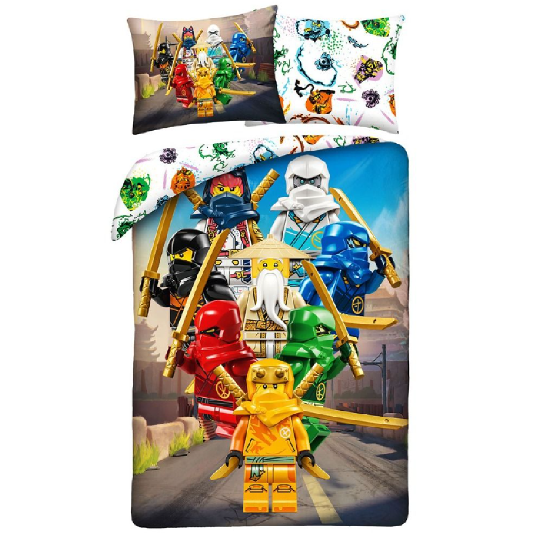 Lego Ninjago | Crew Single Bed Quilt Cover Set | Little Gecko