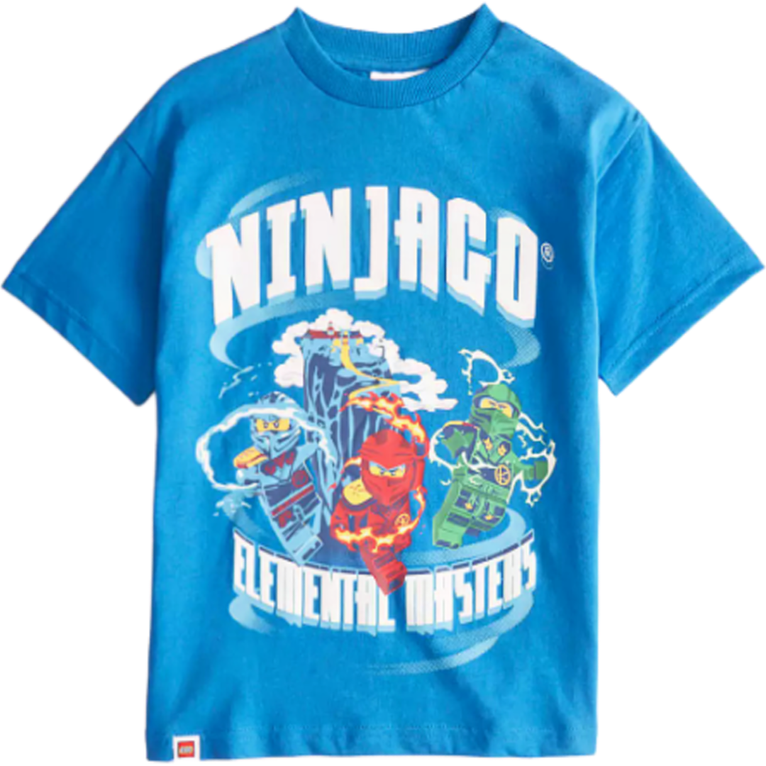 Lego | Ninjago Blue Short Sleeve T-Shirt | Little Gecko