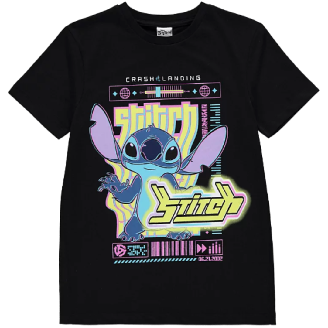 Lilo & Stitch | Black T-Shirt | Little Gecko