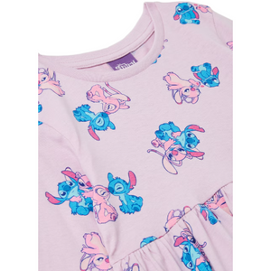 Lilo & Stitch | Lilac All Over Print Dress | Little Gecko