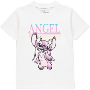 Lilo & Stitch | White Angel T-Shirt | Little Gecko
