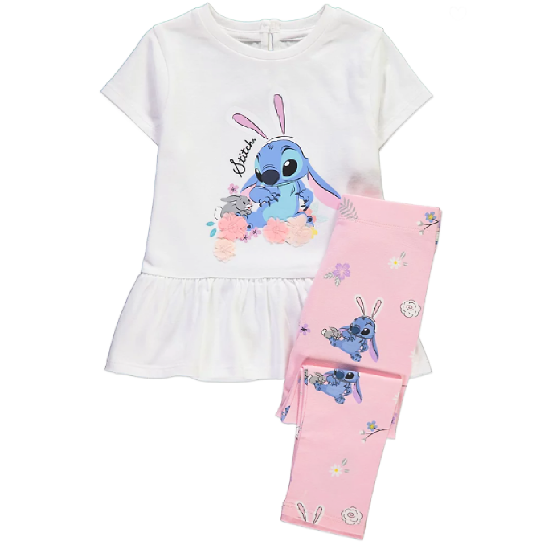 LILO & STITCH Short Sleeve T-Shirt & Leggings Set