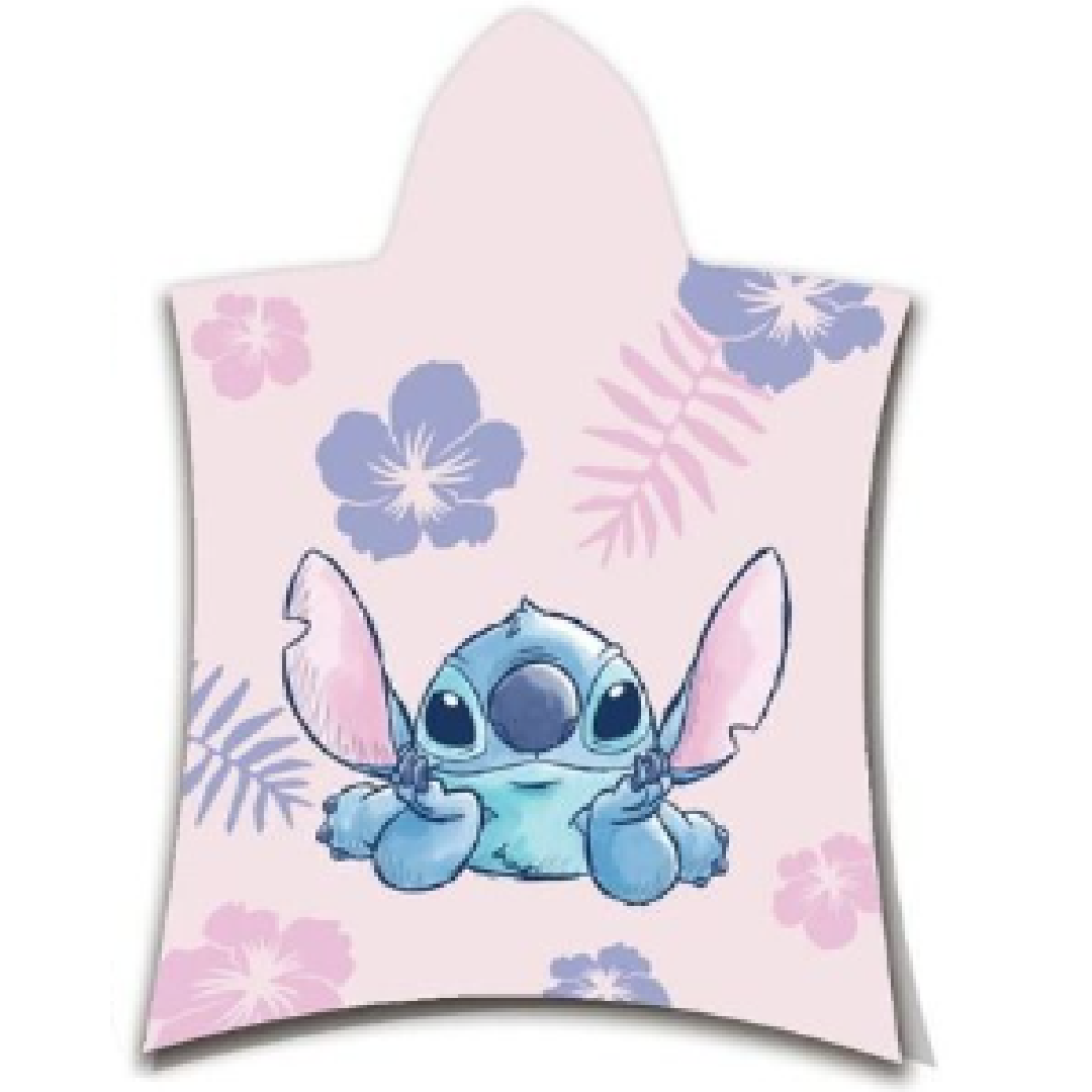 Lilo & Stitch | Hooded Towel - Pink | Little Gecko