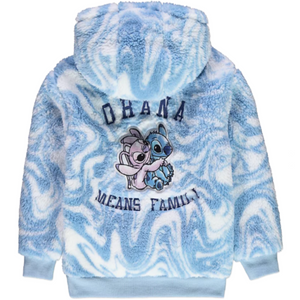Lilo & Stitch | Blue Tie Dye Fleece Hoodie | Little Gecko