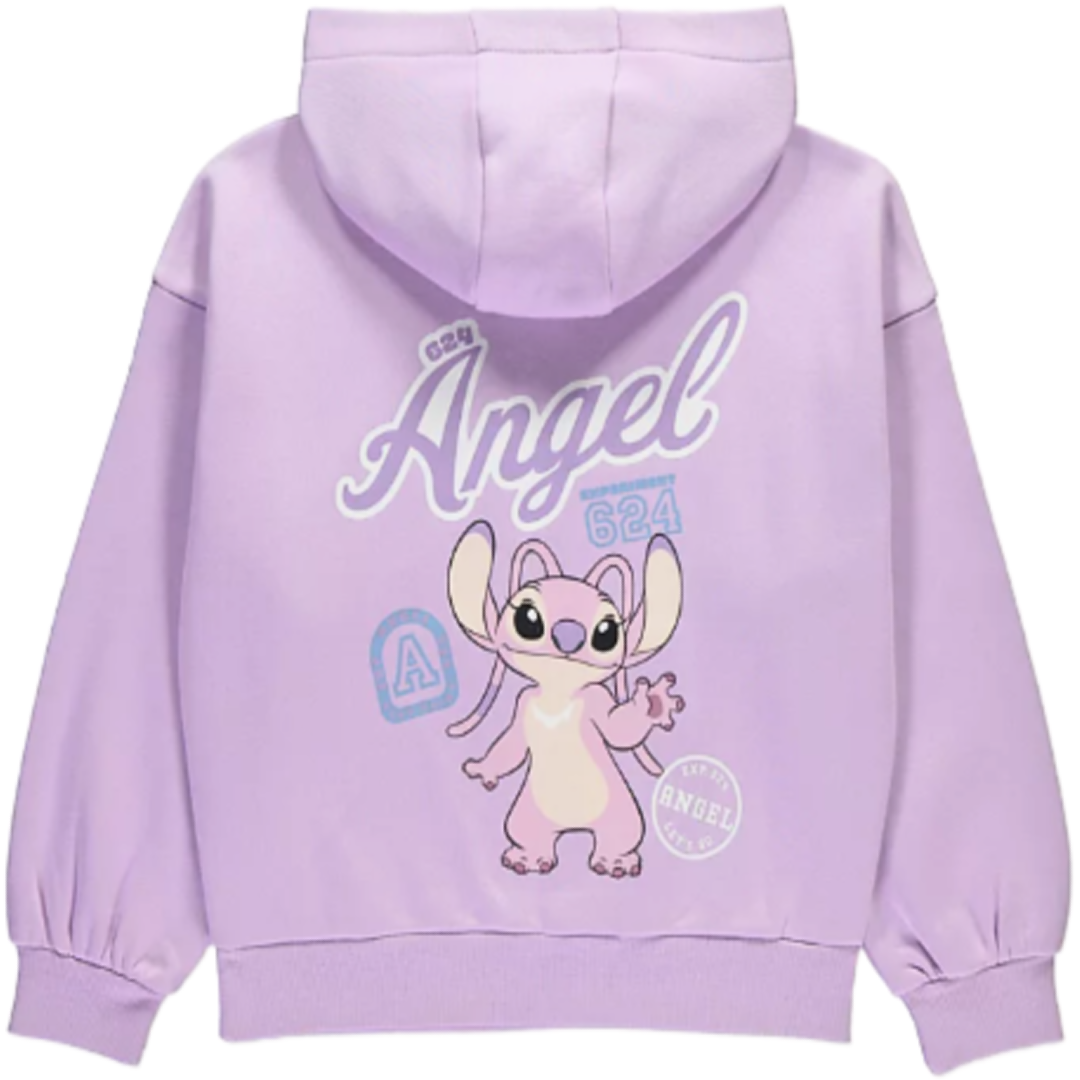 Lilo & Stitch | Lilac Angel Hooded Sweatshirt | Little Gecko