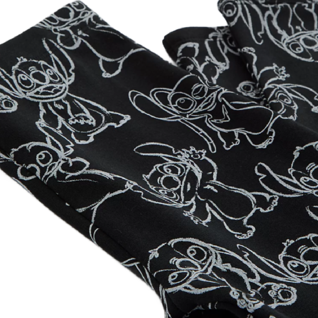 Lilo & Stitch | Black Fleece Lined Leggings | Little Gecko