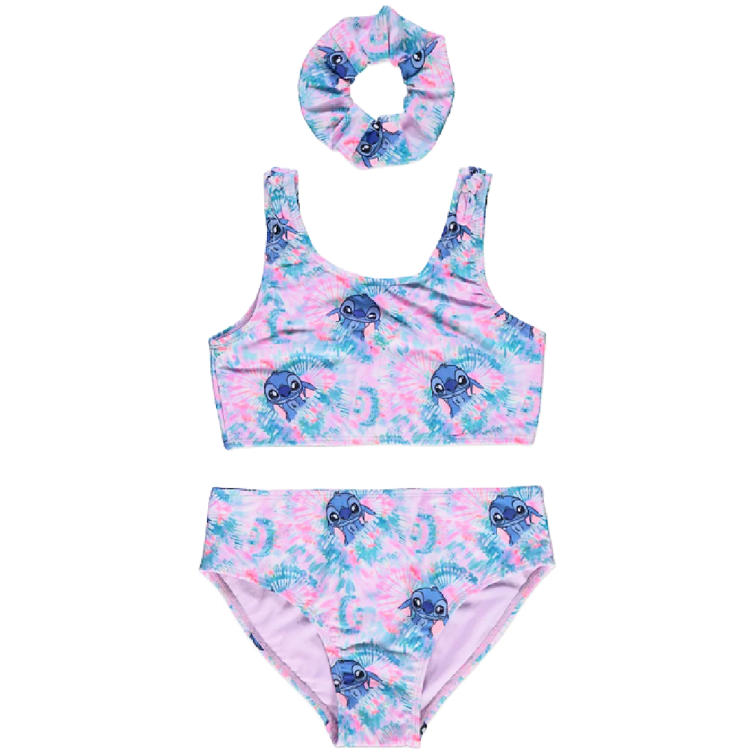 Lilo & Stitch | Tie Dye Swimsuit & Scrunchie Set | Little Gecko