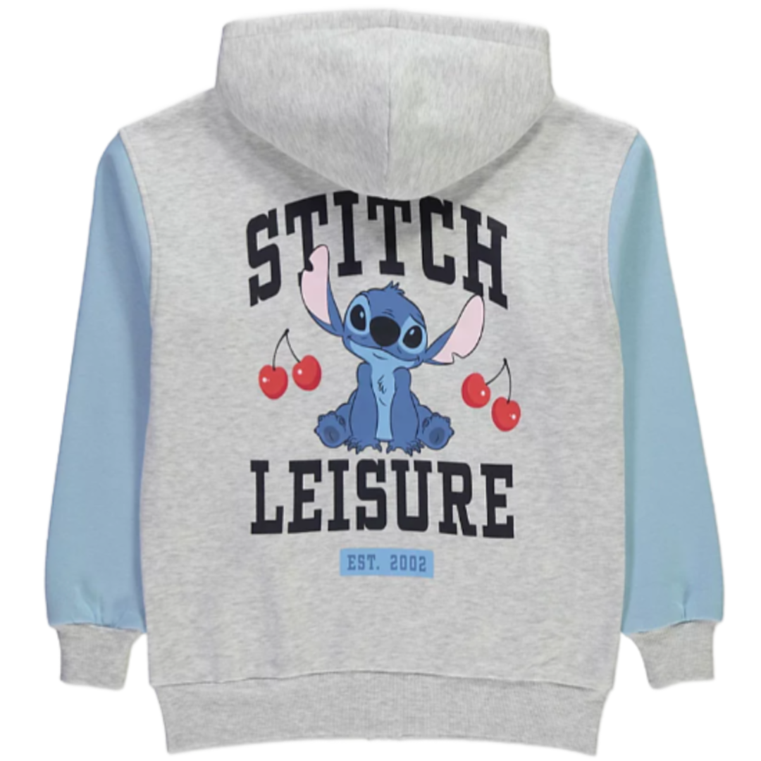 Lilo & Stitch | Blue/Grey Zip Hoodie | Little Gecko