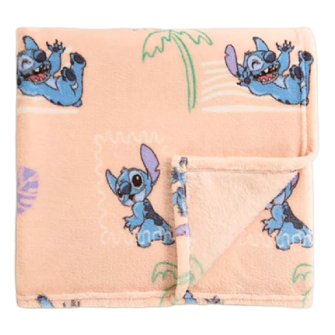Lilo & Stitch | Blanket - Peach Palms | Little Gecko