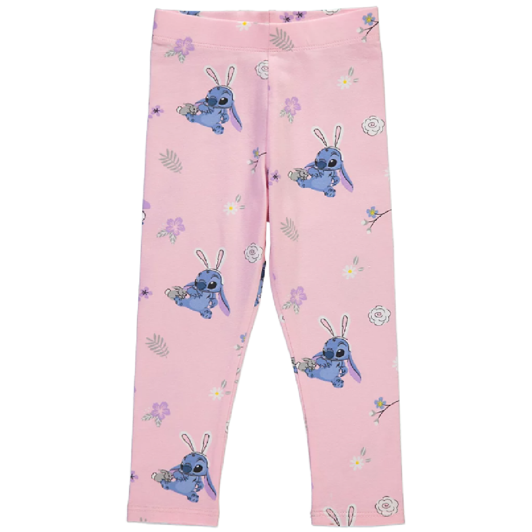 Lilo & Stitch | Floral T-Shirt & Pink Leggings Set | Little Gecko
