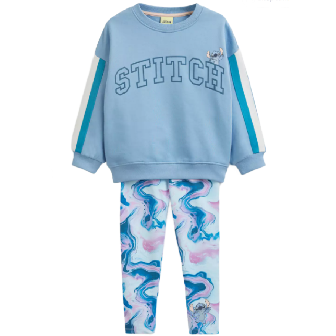 LILO & STITCH Blue Sweatshirt & Leggings Set