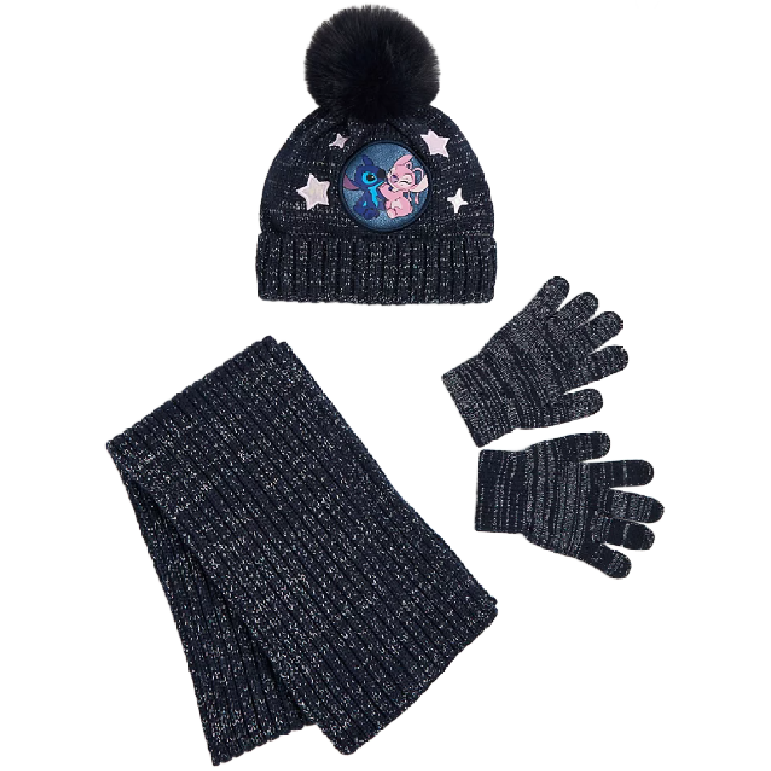 Lilo & Stitch | Beanie, Scarf & Gloves Set | Little Gecko