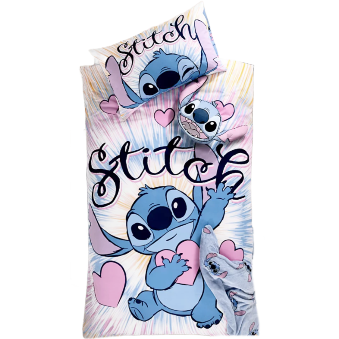 Lilo & Stitch | Tie Dye Single Bed Quilt Cover Set | Little Gecko