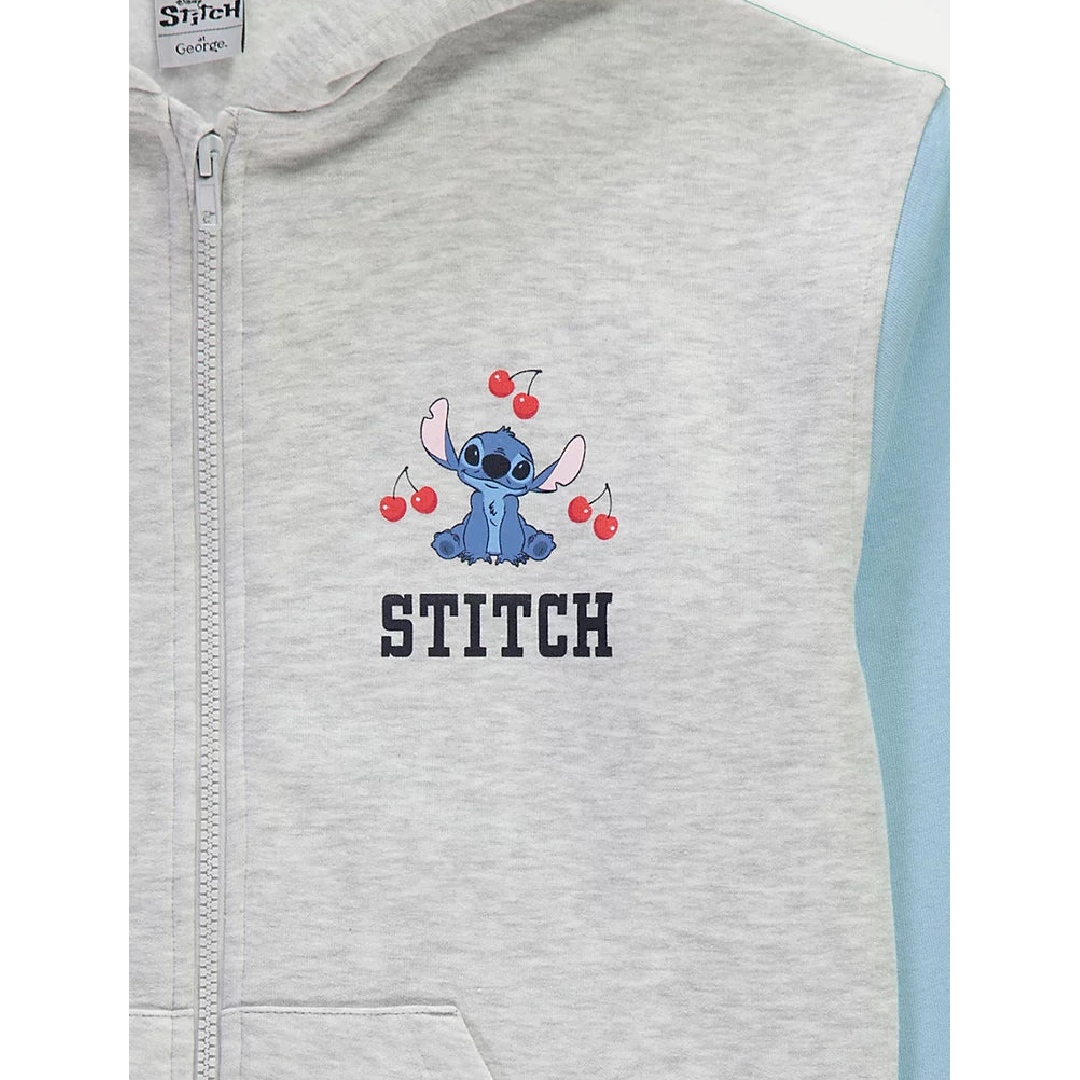 Lilo & Stitch | Blue/Grey Zip Hoodie | Little Gecko