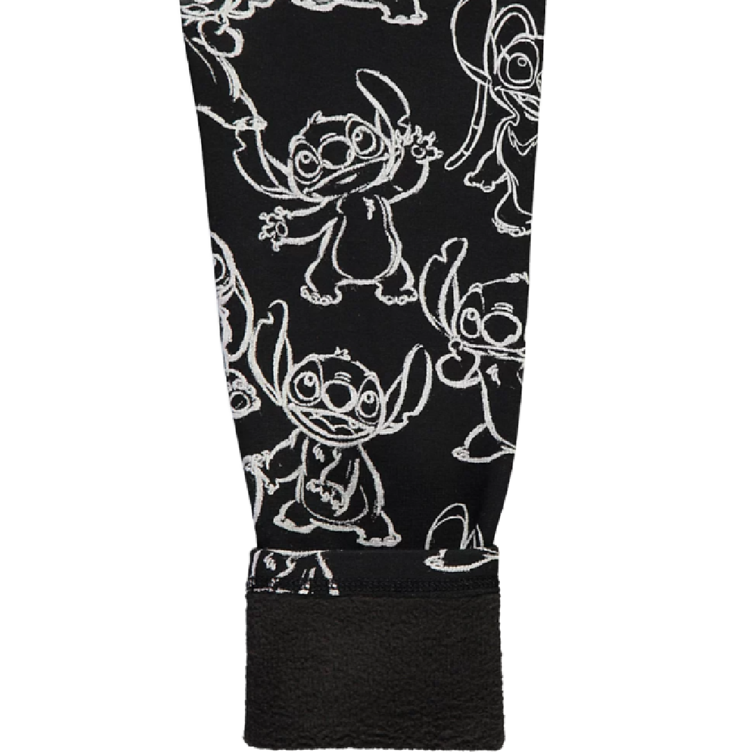 Lilo & Stitch | Black Fleece Lined Leggings | Little Gecko