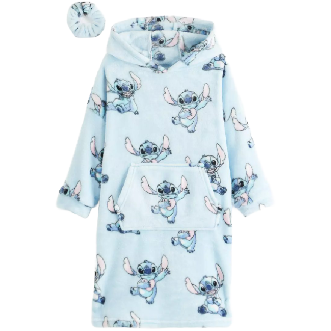 Lilo & Stitch | Blue Snuggle Hoodie & Scrunchie Set | Little Gecko