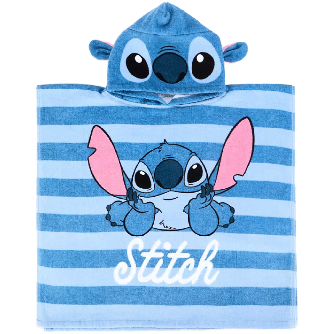 Lilo & Stitch | Hooded Towel - Stitch Stripe | Little Gecko