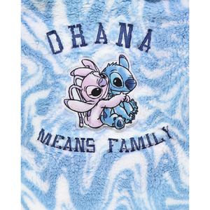 Lilo & Stitch | Blue Tie Dye Fleece Hoodie | Little Gecko