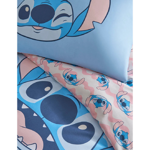 Lilo & Stitch | Blue Double/Queen Bed Quilt Cover Set | Little Gecko