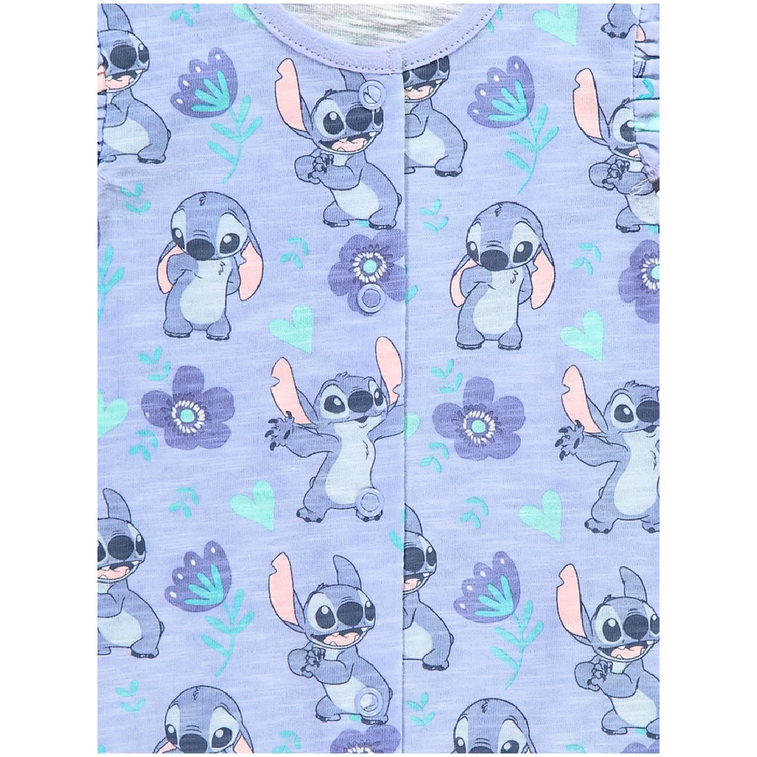 Lilo & Stitch | 2pk Blue/White Romper Set | Little Gecko
