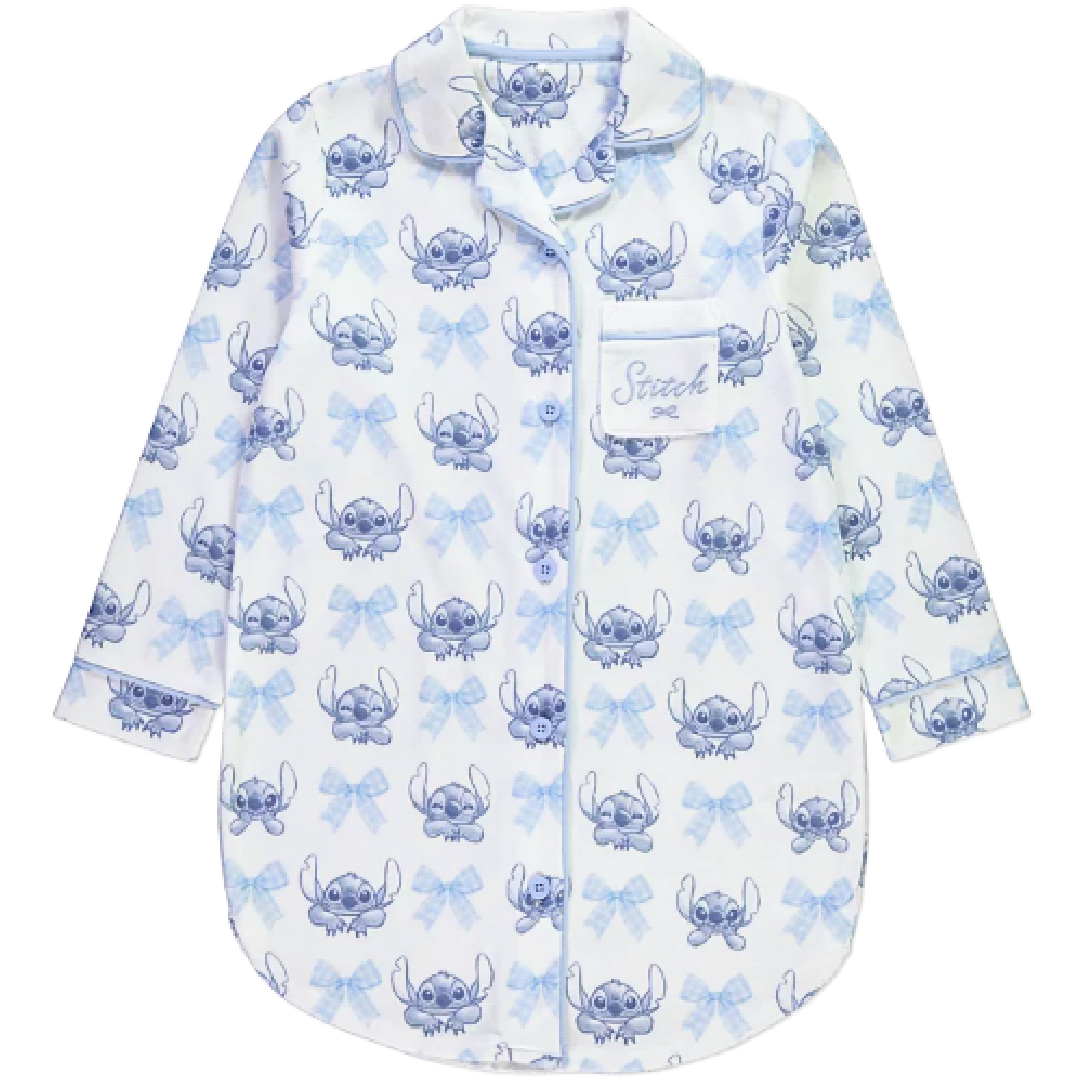Lilo & Stitch | Blue Long Sleeve Nightie | Little Gecko