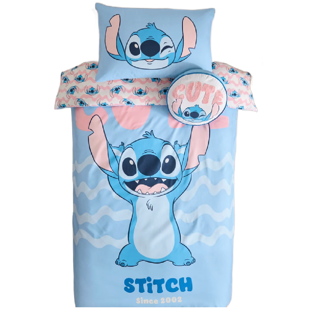 Lilo & Stitch | Blue Double/Queen Bed Quilt Cover Set | Little Gecko