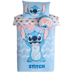 Lilo & Stitch | Blue Double/Queen Bed Quilt Cover Set | Little Gecko
