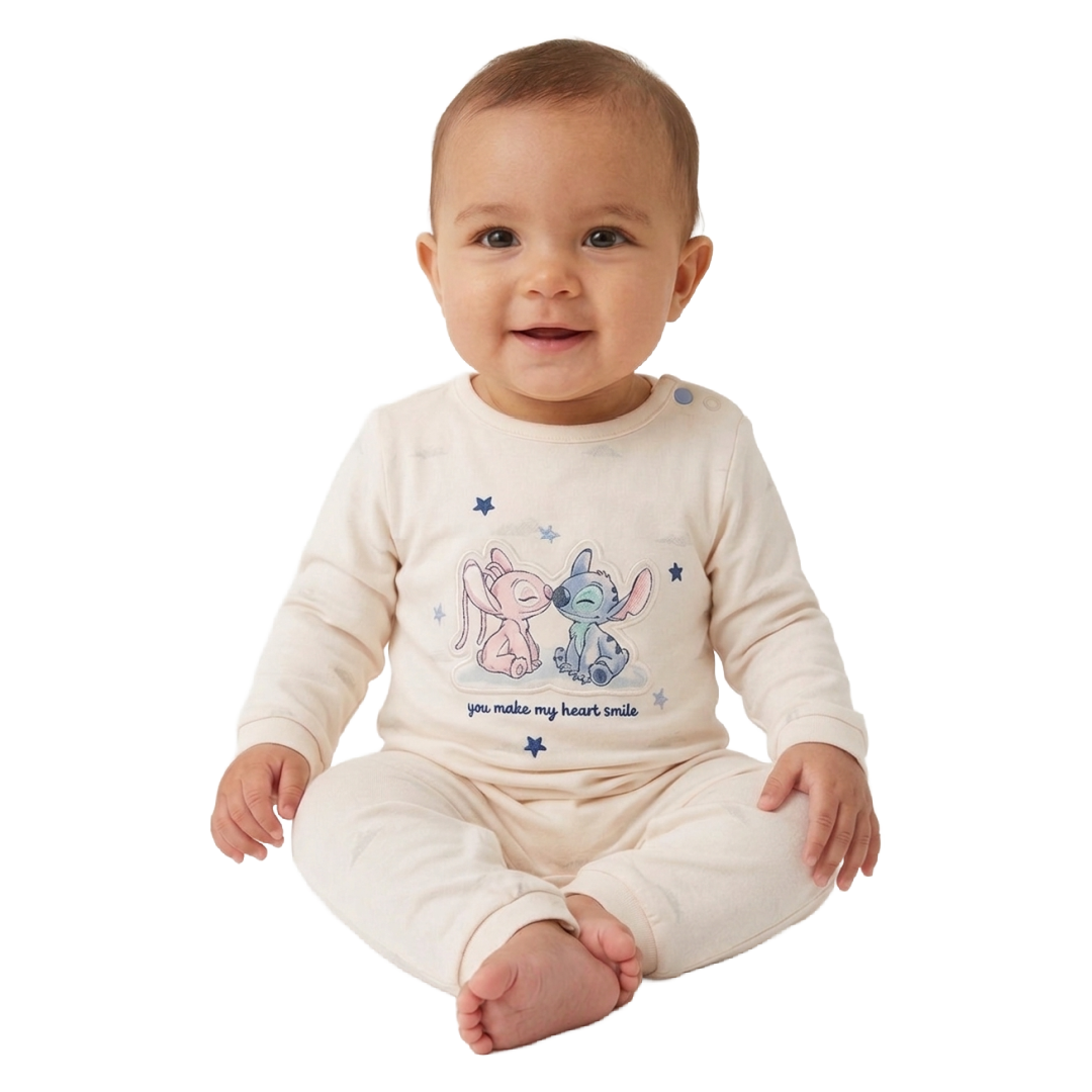 LILO & STITCH Cream Sleepsuit