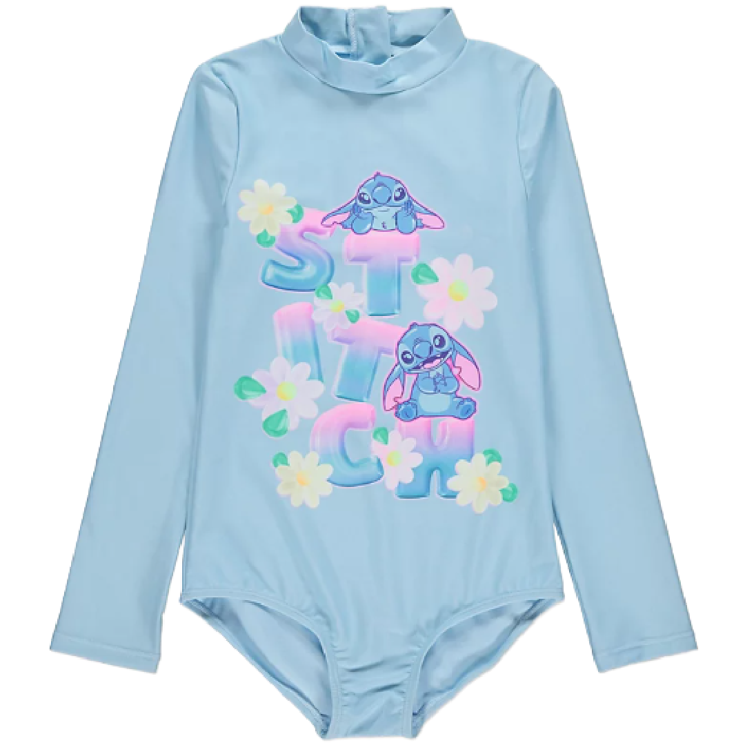 LILO & STITCH Blue Long Sleeve Swimsuit