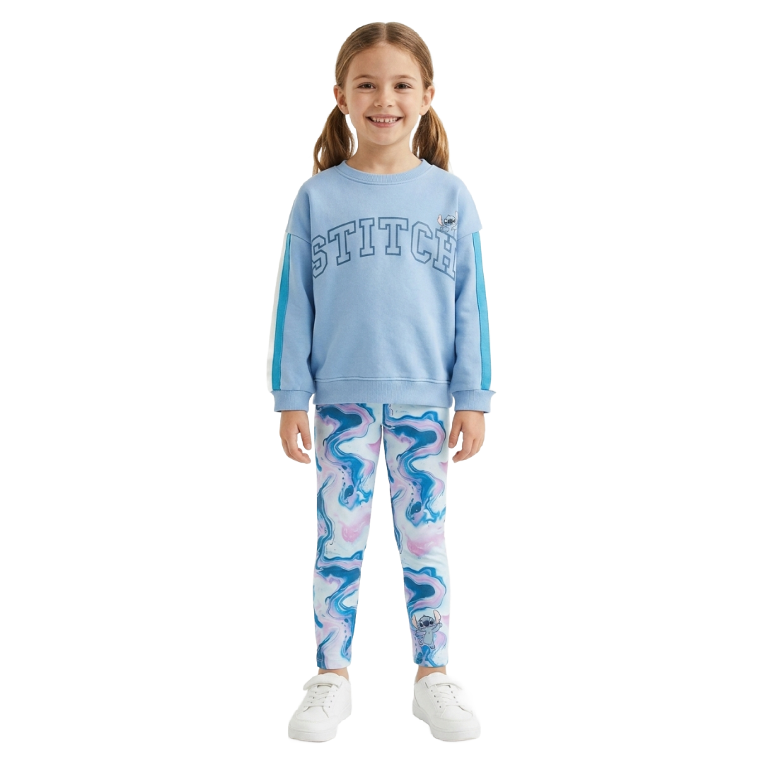 LILO & STITCH Blue Sweatshirt & Leggings Set