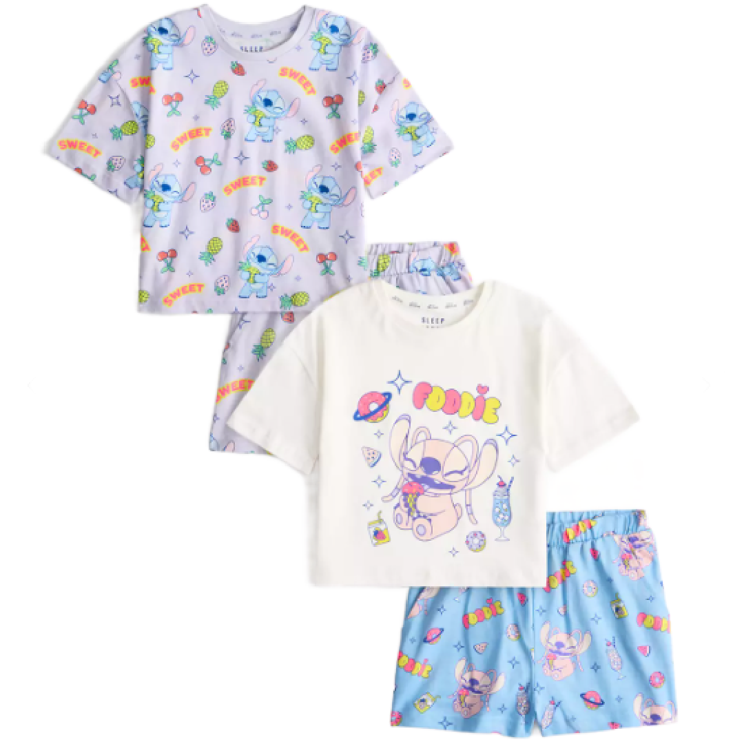 Lilo & Stitch | 2pk Shortie Pyjamas | Little Gecko