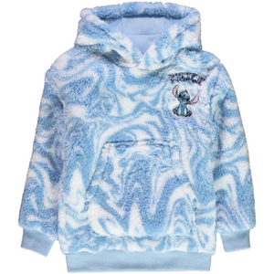 Lilo & Stitch | Blue Tie Dye Fleece Hoodie | Little Gecko
