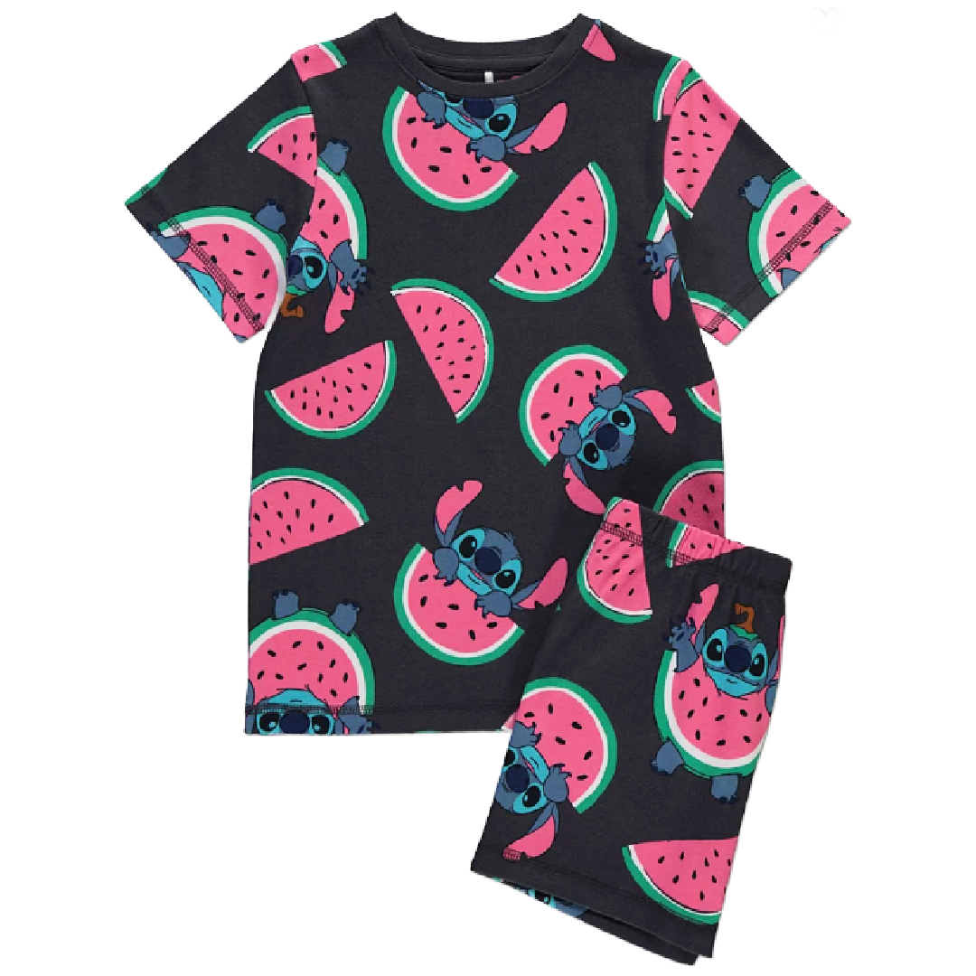 Lilo & Stitch | Watermelon Shortie Pyjamas | Little Gecko