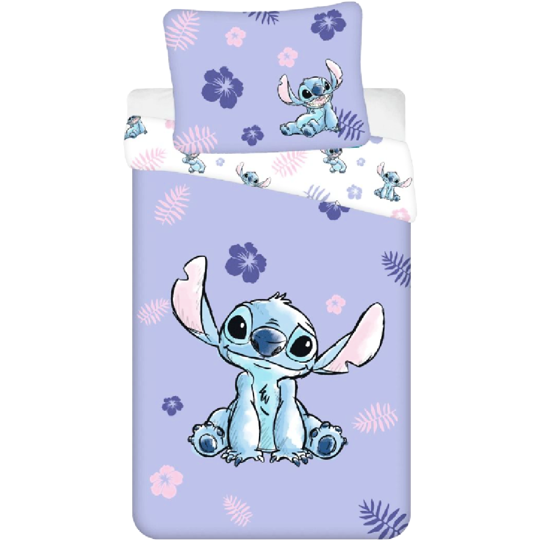 Lilo & Stitch | Single Bed Quilt Cover Set - Purple | Little Gecko
