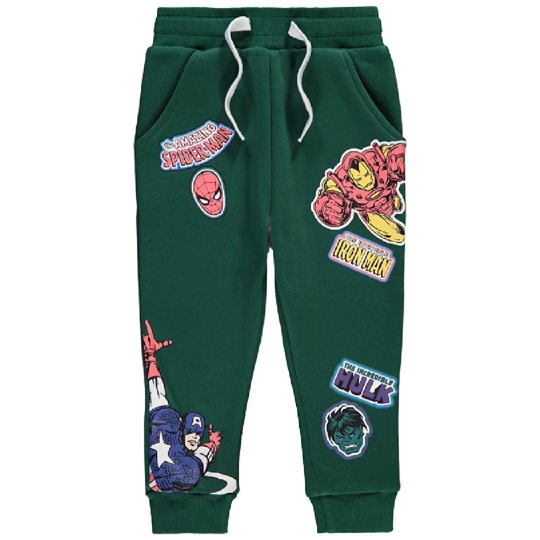 Marvel Comics | Green Jogging Pants | Little Gecko