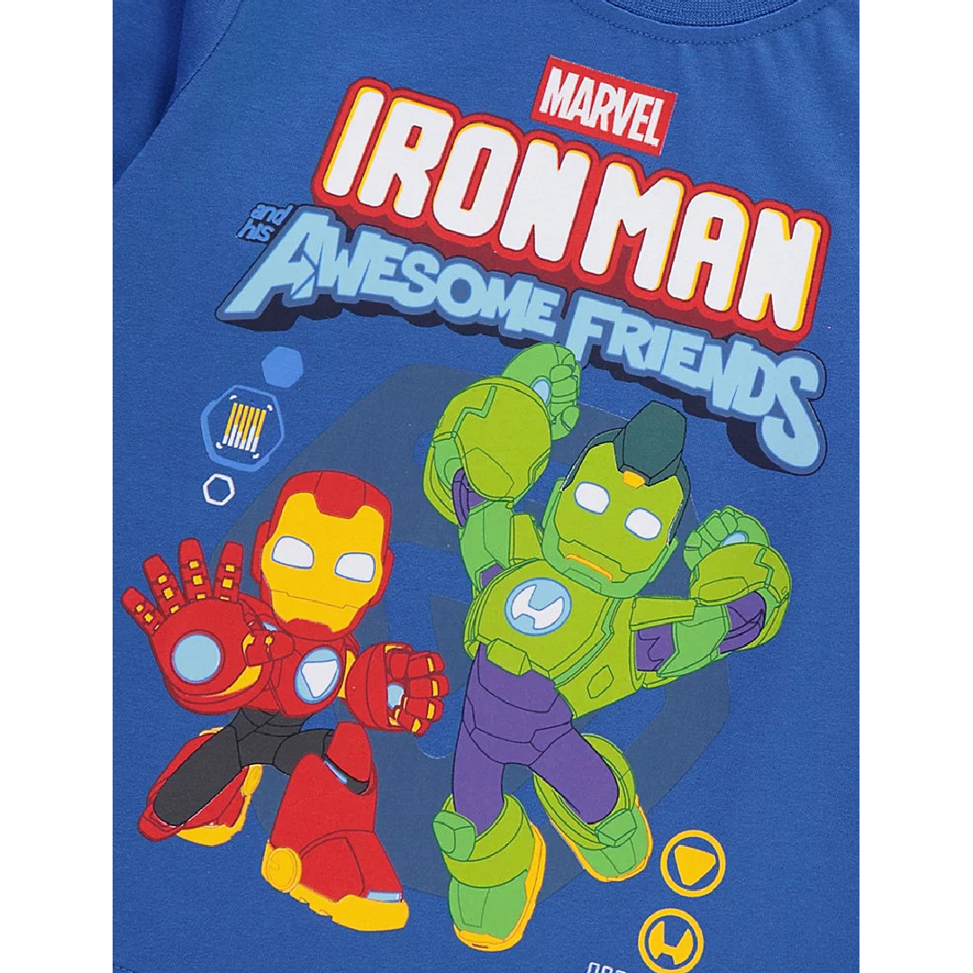 Marvel Comics | Blue Long Sleeve T-Shirt | Little Gecko