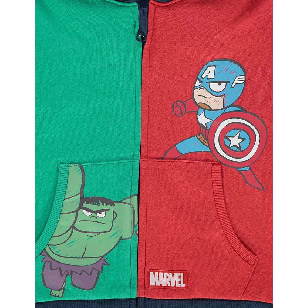 Marvel Comics | Colour Block Hoodie Jacket | Little Gecko