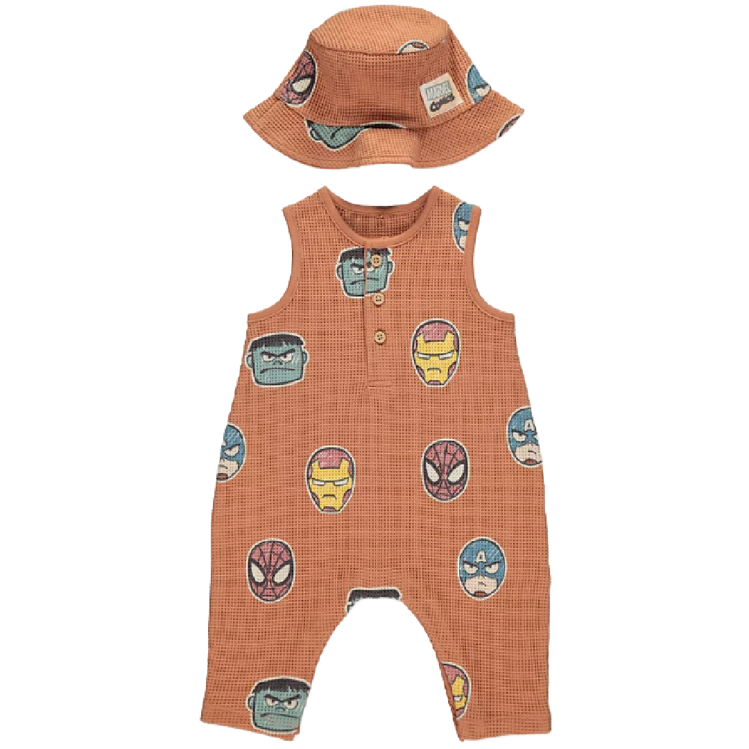 MARVEL COMICS Romper & Hat Set